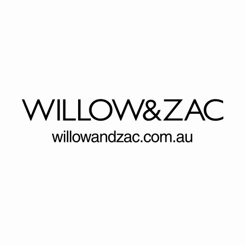 Willow_Zac_Logo » Marketing Lynx willow & zac logo on white background with the text willowandzac.com.au beneath the brand name.